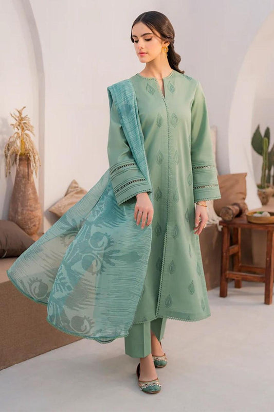Pure lawn 3 piece suit- Embroidered (unstitched)