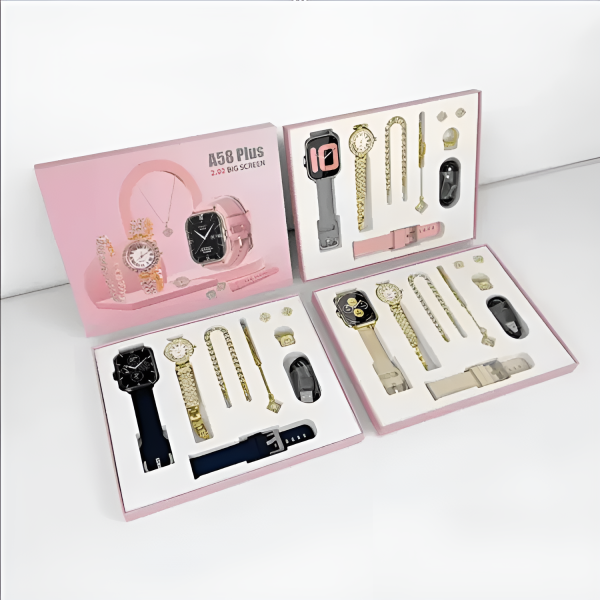 A58 Plus 6 In 1 – Smartwatch For Women | Best Quality Smart Watch For Girls | Perfect For Gift – Random Color